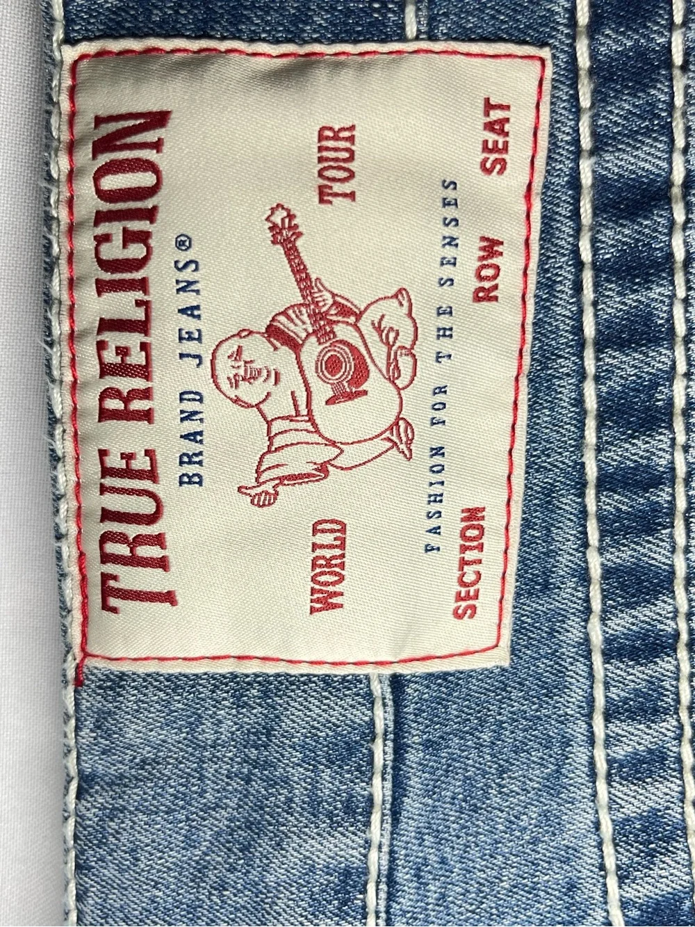 True Religion Geno Big T Flap Slim Jeans Men’s 32x32 Medium Spiced Orchard Wash